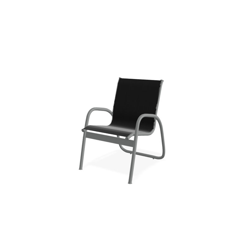 Fauteuil de patio Gardenella, Noir 5D Sunbrella®, Graphite texturé