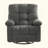Massage Swivel Recliner Chair With Vibration Massage And Lumbar Heating For Adults,350LBS Oversized Rocker Recliner Single Sofa With Side Pocket And USB Charge Port For Living Room-1652717244