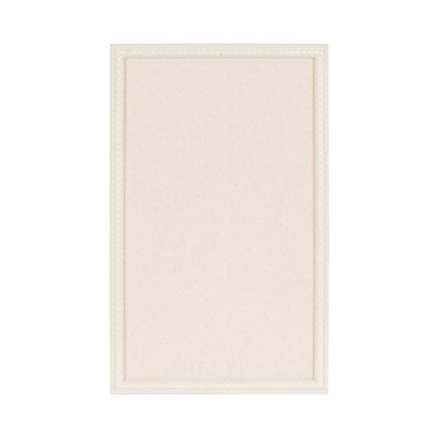 Makenna Beaded Rectangle Linen Fabric Pinboard