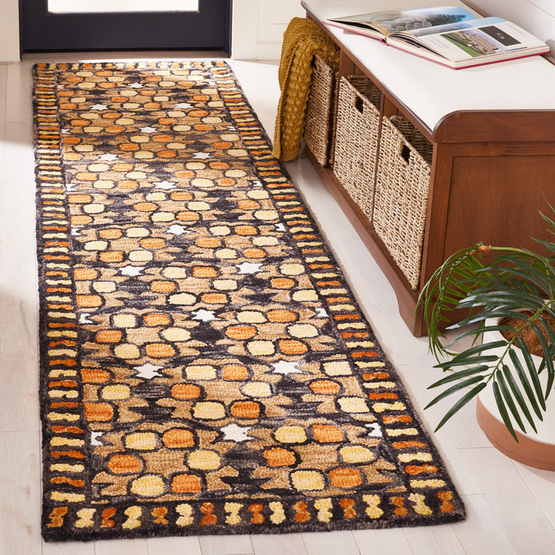 Wool and Cotton Indoor Rug, Runner 2'3" x 9'
