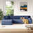 Chenille bleue / 100% polyester est en rupture de stock