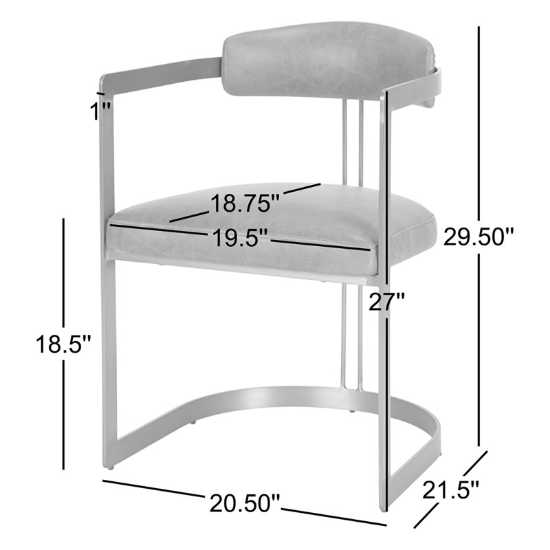 Hoskins I Arm Chair, Cognac Brown