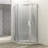 Shower Door 34-1/8" X 72" Semi-Frameless Neo-Angle Hinged Shower Enclosure-111798385