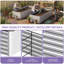 Set Of 2 Metal Planter Box Galvanised Raised Garden Bed-1148760391