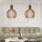 1-Light Pendant Light Wood Black-587291982