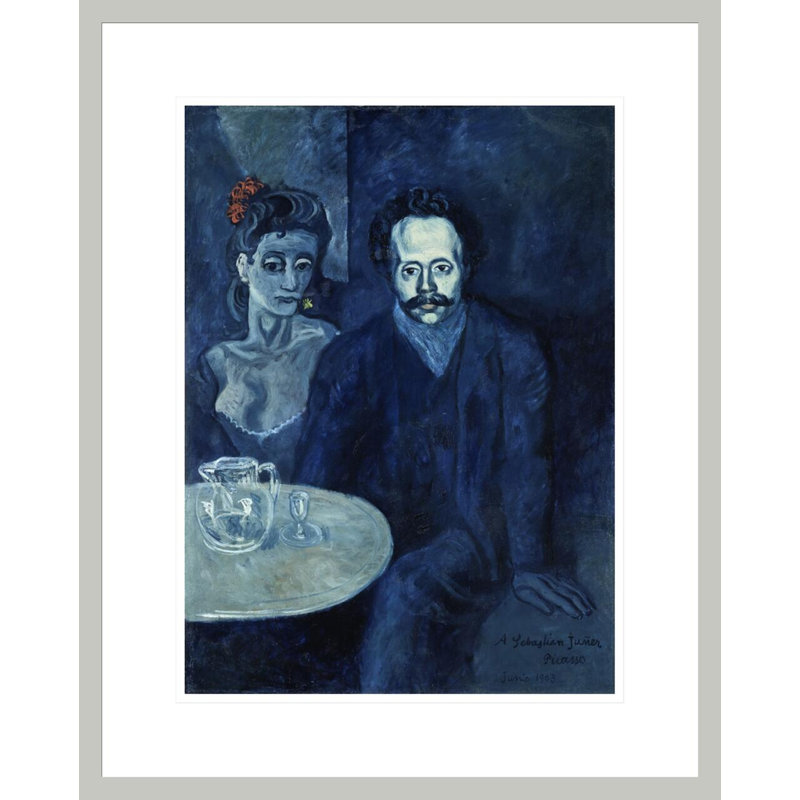 Portrait de Sebastià Junyer Vidal par Pablo Picasso, impression giclée sur cadre, 21.75" H x 17.44" W