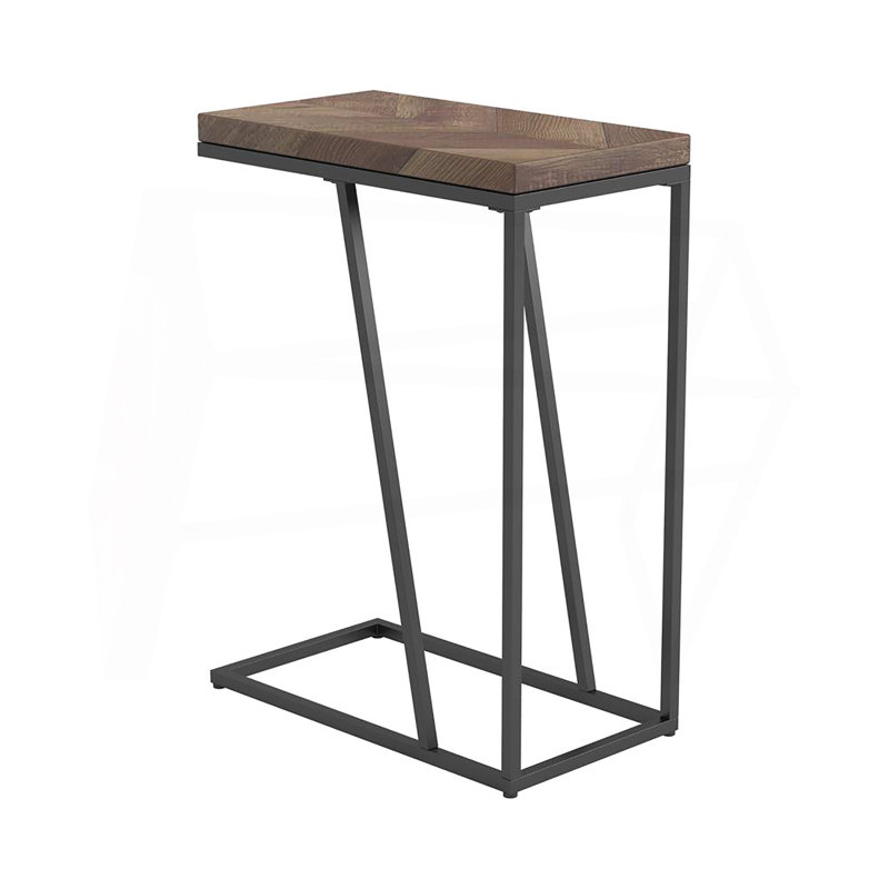 Herringbone And Sandy Accent Table_Coffee Table, 25" H x 10" L x 18" W, Tobacco