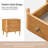 Cridford Modern 26"W 3-Drawer End Table and Curved Body with Solid Wood Legs Built-in Outlet-2009081438