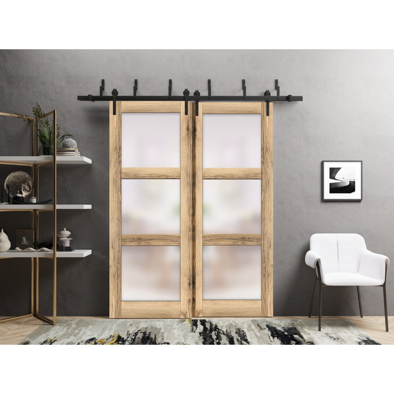 Portes de placard coulissantes à panneaux Lucia, 36 po x 84 po