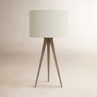 Lampe de table trépied 26 "Cas