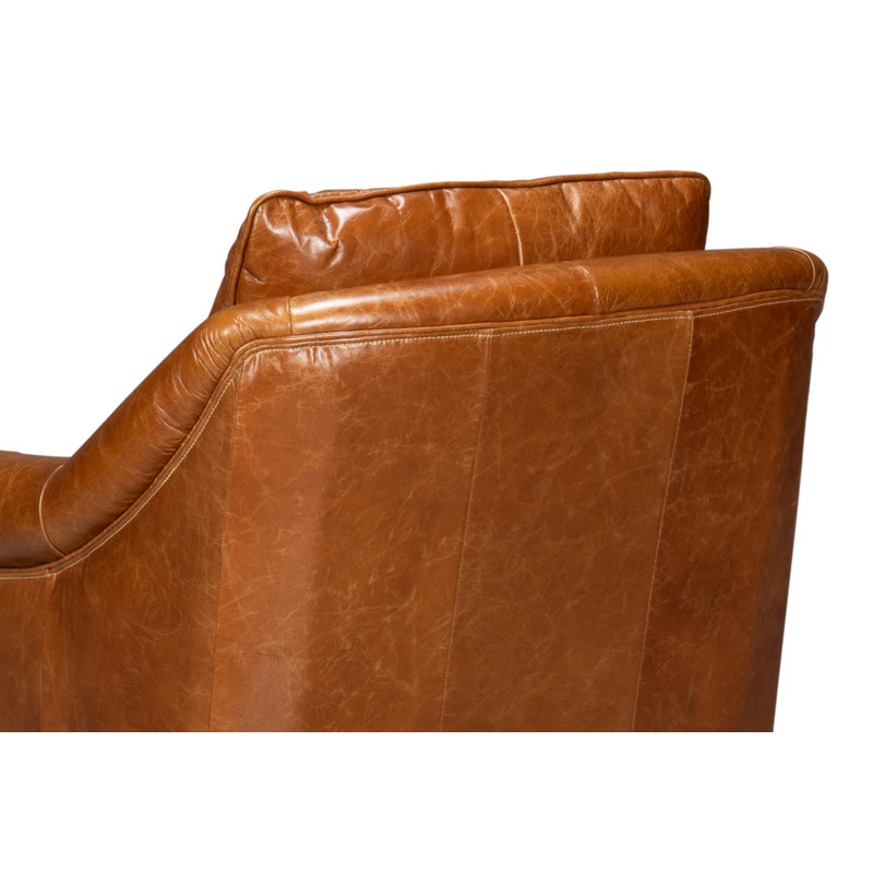 Vandike Club Chair, Light Brown