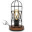 Lampe de table à contrôle tactile, lampe de chevet industrielle à intensité variable à 3 voies, petite table de chevet en métal rétro, lampes de table Steampunk pour chambre à coucher, salon, cuisine (ampoule incluse)