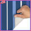 Tapis de bain bleu à rayures verticales-1561758645