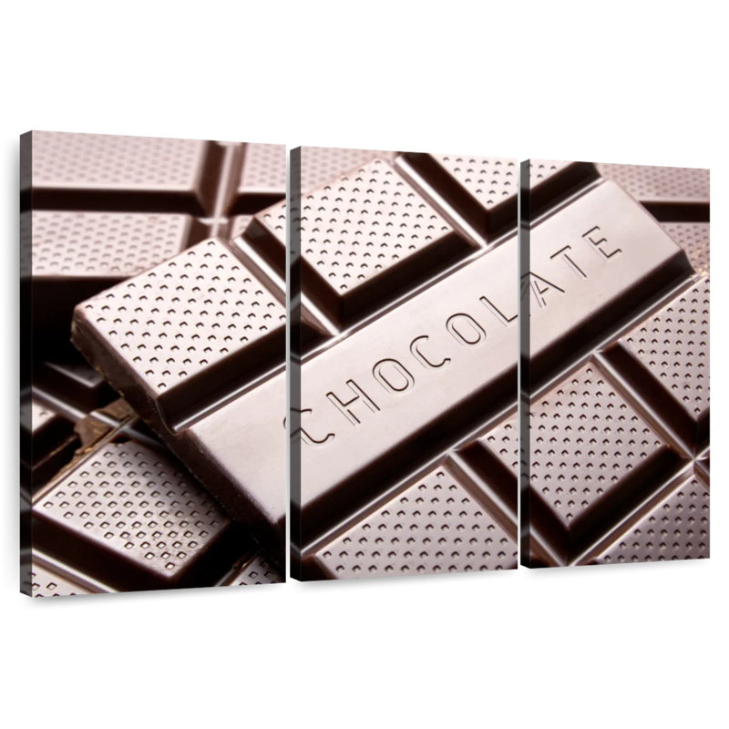 Chocolate Bar Pile, 36" H x 57" W