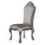 Chaise d’appoint rembourrée en blanc Niesha