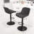 Brinitta Modern Swivel Adjustable Height Bar Stools Faux Leather Padded Counter Stools-344278930