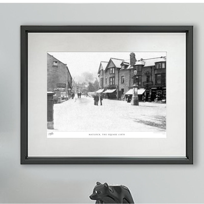 Matlock, The Square C1870 - Single Picture Frame Print, 60cm H x 80cm W x 2.3cm D