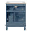 Meuble-lavabo de salle de bain avec lavabo en céramique, petite armoire de salle de bain, armoire moderne avec 2 tiroirs et tablette réglable