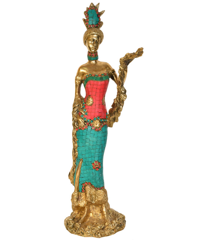 Dame africaine en laiton