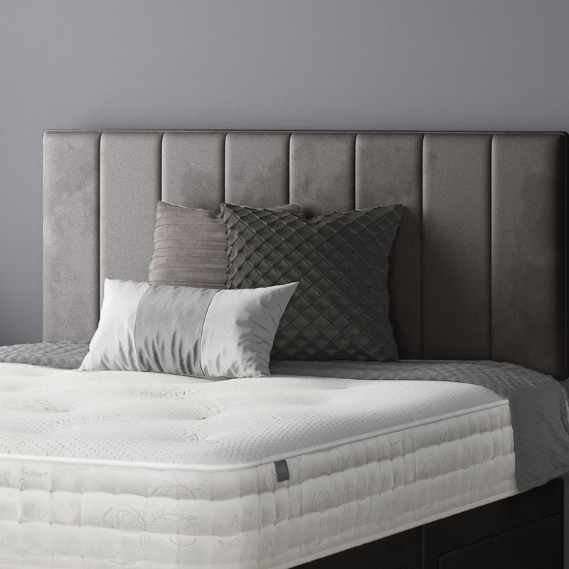 Ohioville Divan Bed Base, Grey, Single (3'), 2 Right Drawers