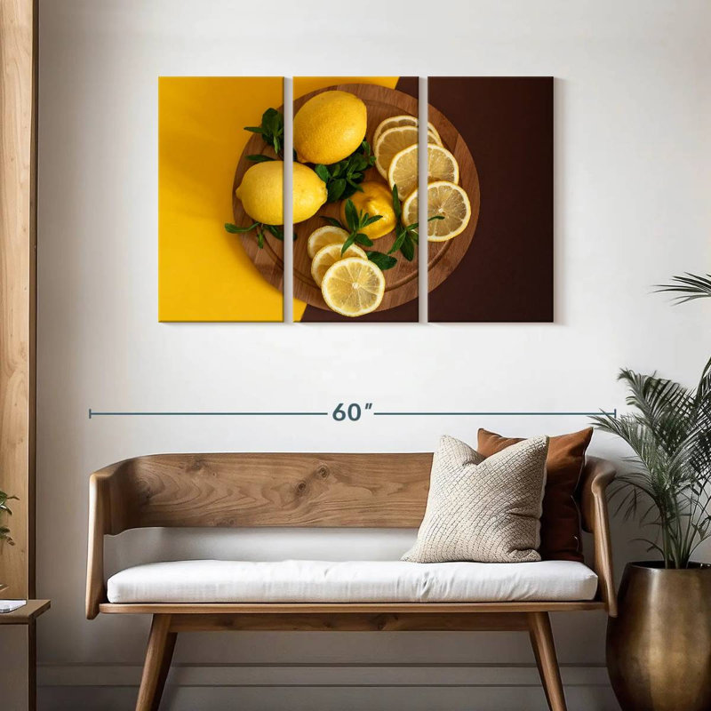 Yarlin Lemon Fruit Board, 28" H x 45" W