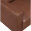 Causeuse rembourrée en similicuir chocolat moderne-1841861737