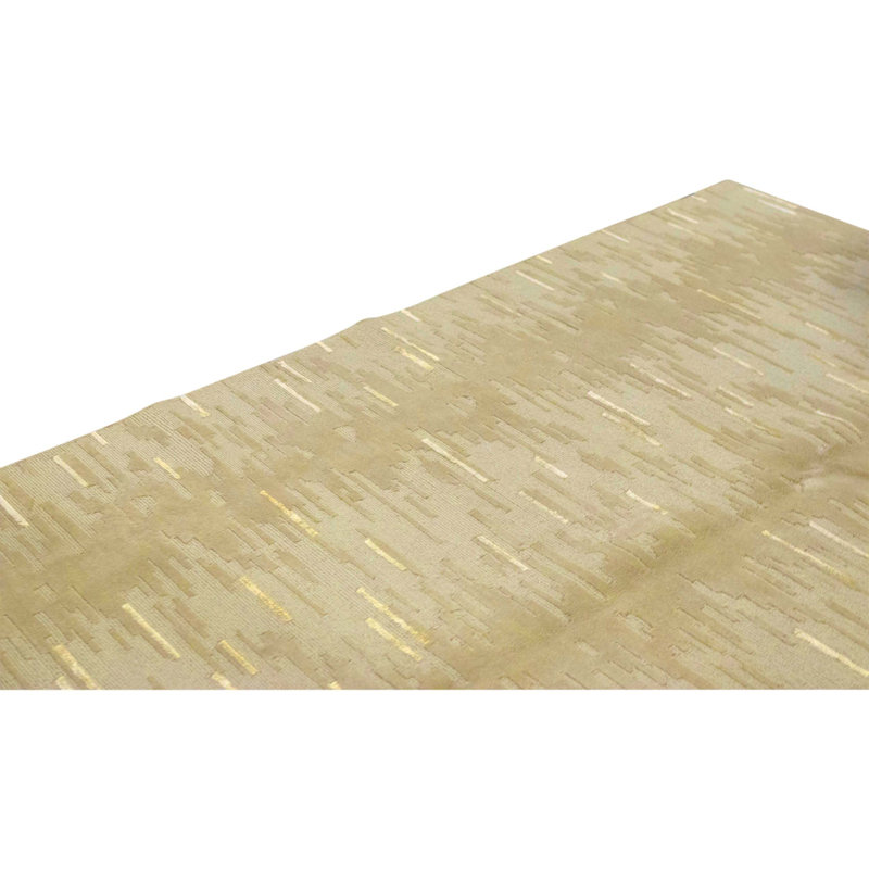 Tapis beige noué à la main de haute qualité