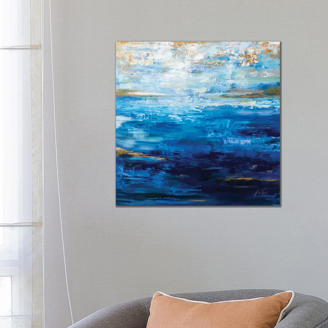 Deep Blue von Jeanette Vertentes - Galerie-verpackte Leinwand Giclée auf Leinwand