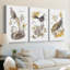 «Glowing Garden at Dusk I», toile tendue sur mesure - 3 pièces-1164793921