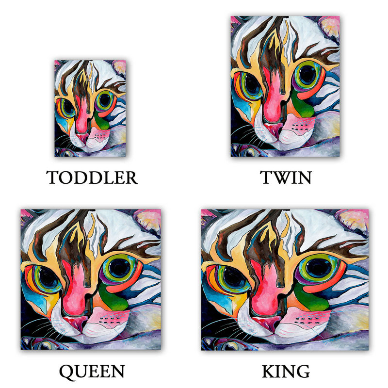 Ensemble de housse de couette DiaNoche en microfibre par Patti Schermerhorn - Phoebe Cat