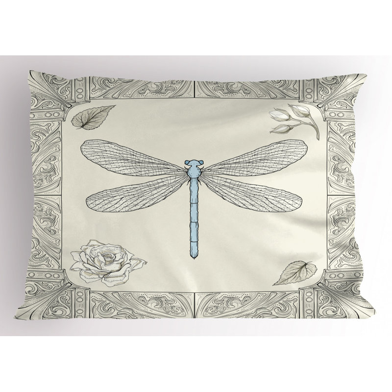 Dragon Polyester Sham Set, Queen