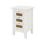 3 Drawers Rattan Nightstands Set Of 2