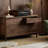 Black Walnut Color Solid Wood Accent Cabinet