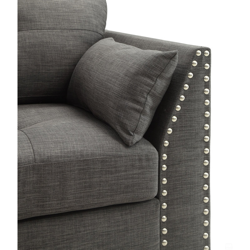 Chaise en lin avec 3 coussins