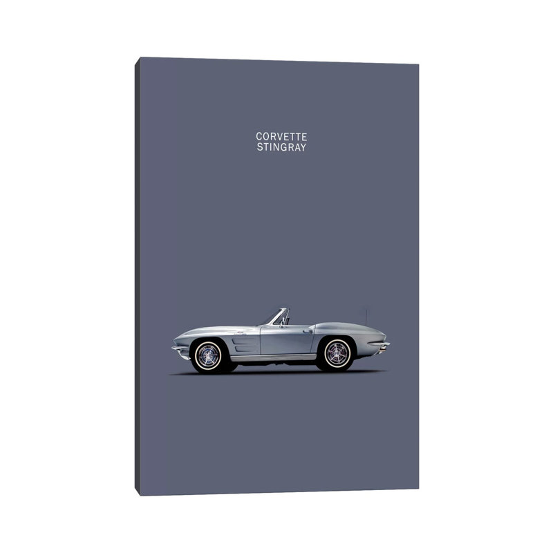 1965 Chevrolet Corvette Stingray by Mark Rogan - Wrapped Canvas Print, 66.04 cm H x 45.72 cm W x 1.91 cm D