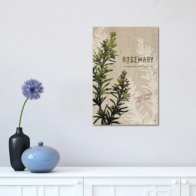 Organic Rosemary, No Butterfly by Studio Mousseau - Wrapped Canvas Gallery-Wrapped Canvas Giclée