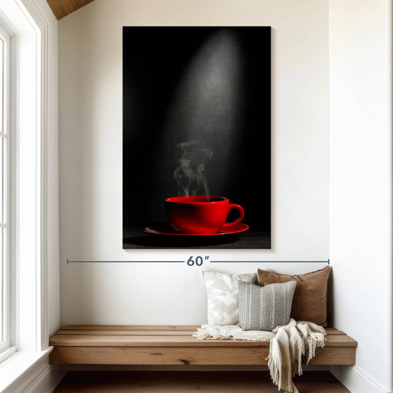 Yarlin Steaming Coffee Cup, 51" H x 34" W