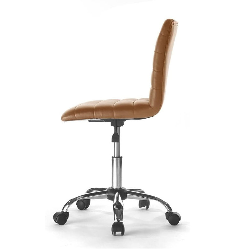  Chaise de bureau roulante en similicuir, Tanné