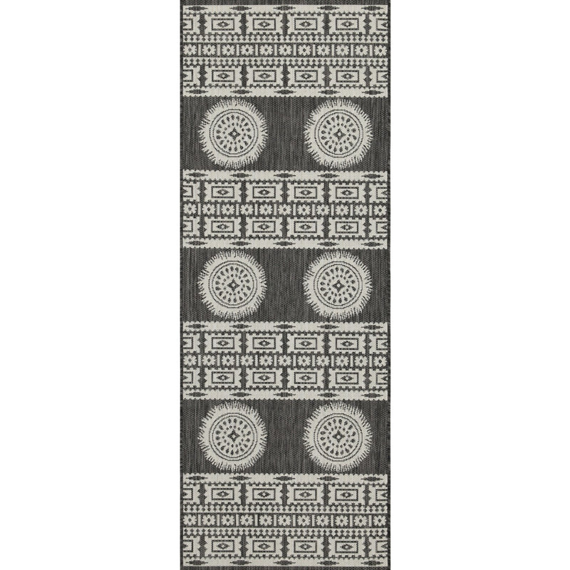 5 Ft. 3 In. X 7 Sunshine Gchar2023 Anthracite Indoor/outdoor Rug - And Fashionable Stain Polypropylene , & Pet , Easy To Clean, Made In Turkey, Flatweave Area Versatile Decor , Stain-, Polypropylene,