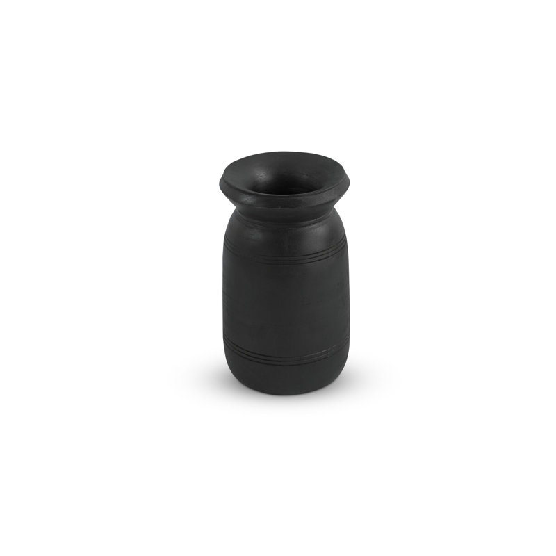 Noble Handcrafted Solid Wood Table Vase, 8.5