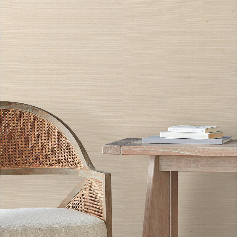 Papier peint en peluche et sisal Weatherhill, Jaune
