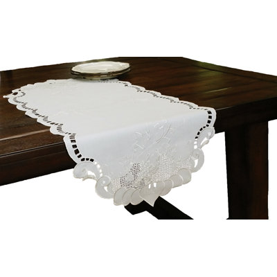 Weekes Embroidered Cutwork Table Runner