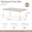 Penthouse Rectangular Dining Table - Ash Gray