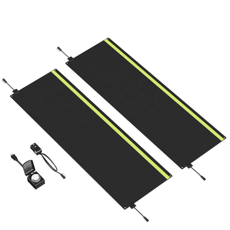 Tapis de fonte à neige électrique, 20 x 60 pouces, paquet de 2, 2 pièces