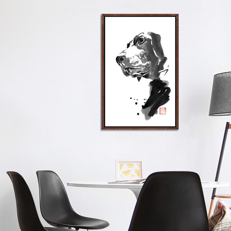 Corner 1 Piece Wall Art on Canvas, 101.6 cm H x 66.04 cm W, Classic Brown Wood Framed