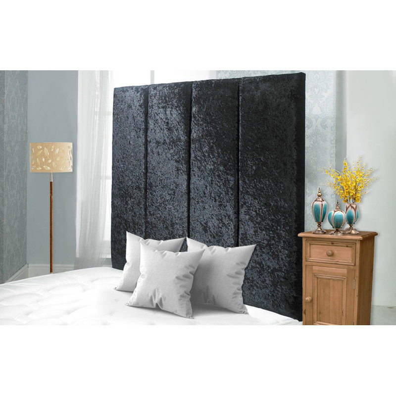 Schaffer Upholstered Headboard, Double (4'6), Black