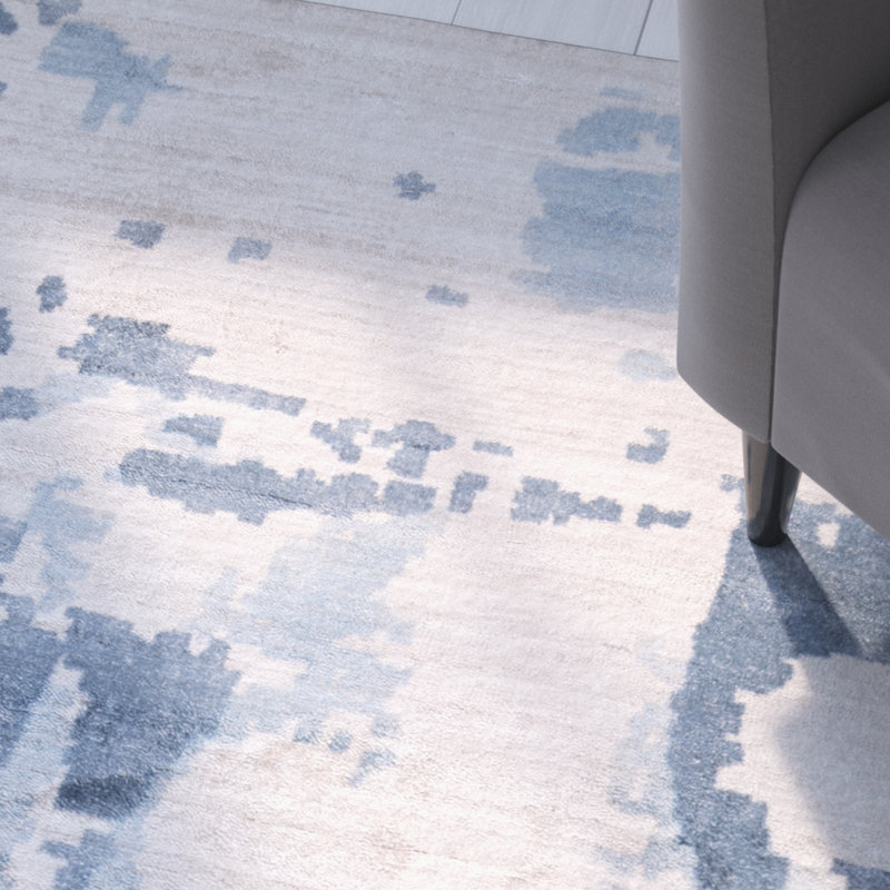 Viscose Abstract Indoor Rug, Rectangle 2' x 3'