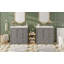 Meuble-lavabo autoportant de 72 po de style Shaker avec lavabo en céramique