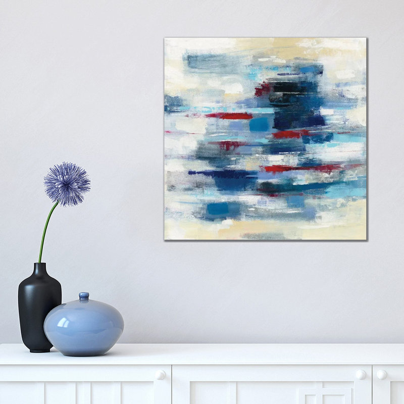 «Spinnaker» par Silvia Vassileva - reproduction d'art, Toile tendue, Pas de tapis, H 18 po x l 18 po x 1,5 po