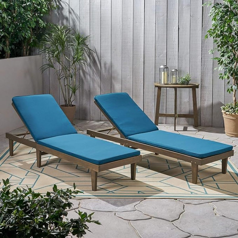 NADINE CHAISE LONGE, Blue, Brown, 2